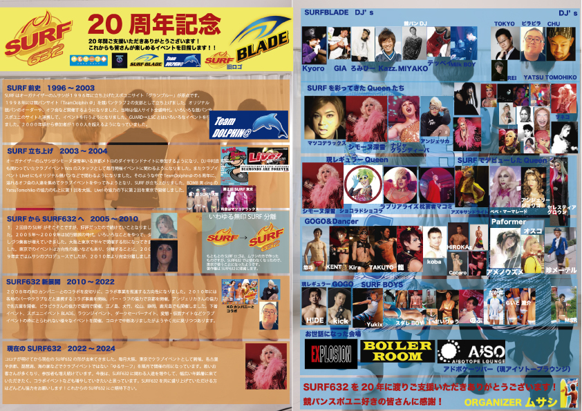 surf20th_A4よこ_裏面OLvr5-1 SURF632 開催200回目の記念フライヤー